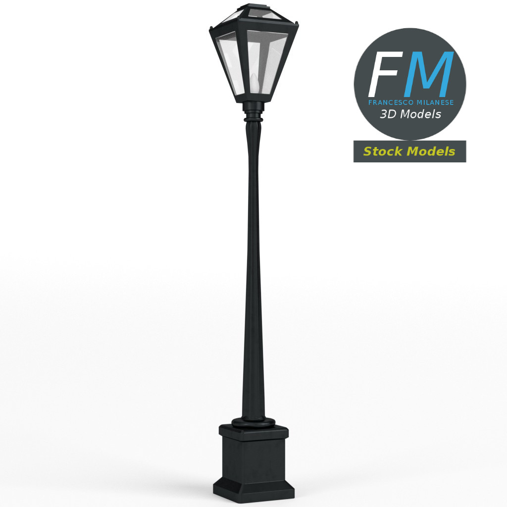 3D-Modell - Gartenlaternenmast - 03