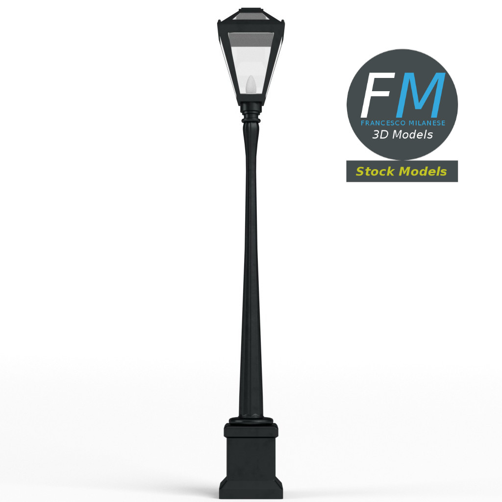 3D-Modell - Gartenlaternenmast - 04