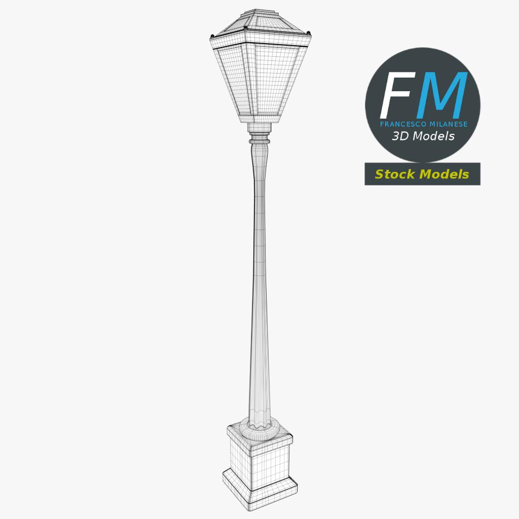 3D-Modell - Gartenlaternenmast - 07
