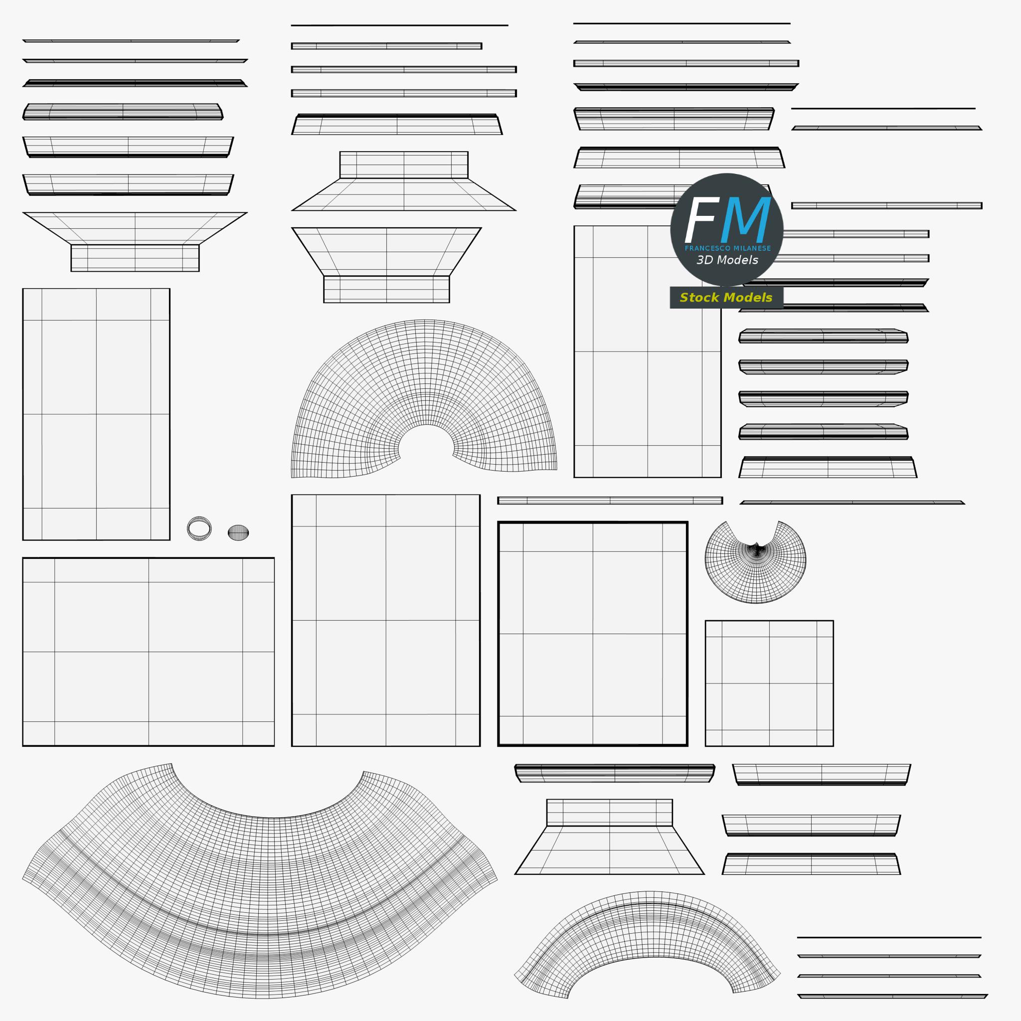 3D-Modell - Steinurne für den Garten auf Sockel - 11 3D-Modell - Steinurne für den Garten auf Sockel - 11