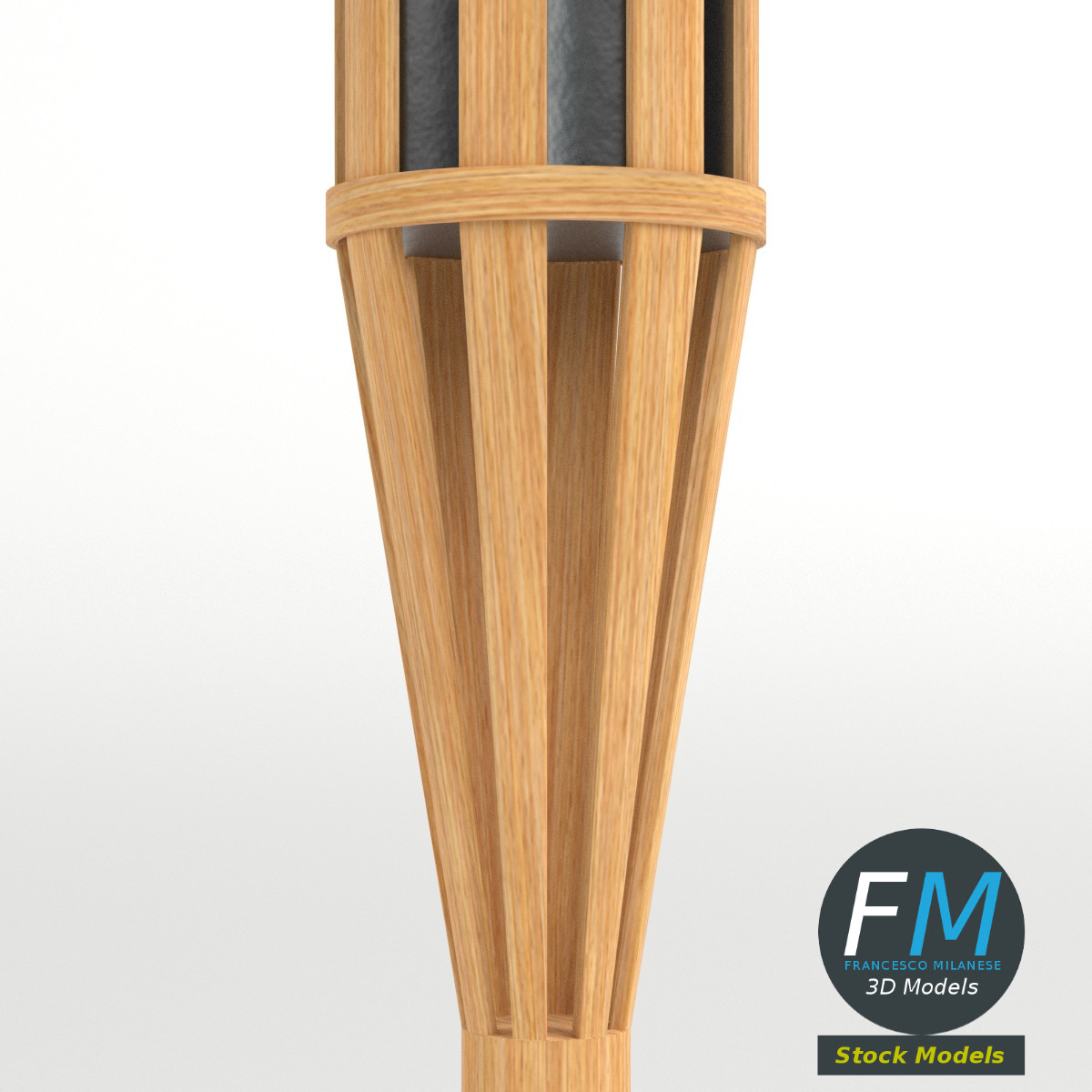 3D-Modell - Gartenfackel - 04
