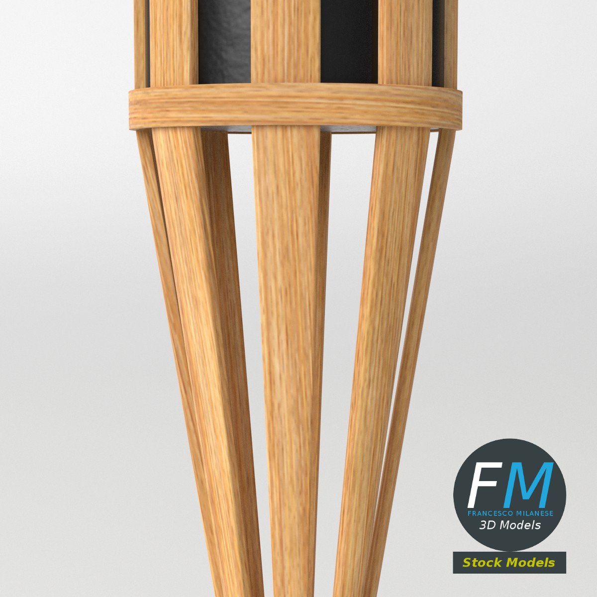 3D-Modell - Gartenfackel - 05