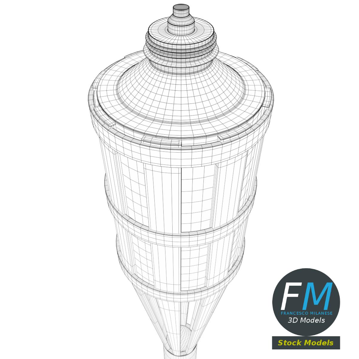 3D-Modell - Gartenfackel - 07