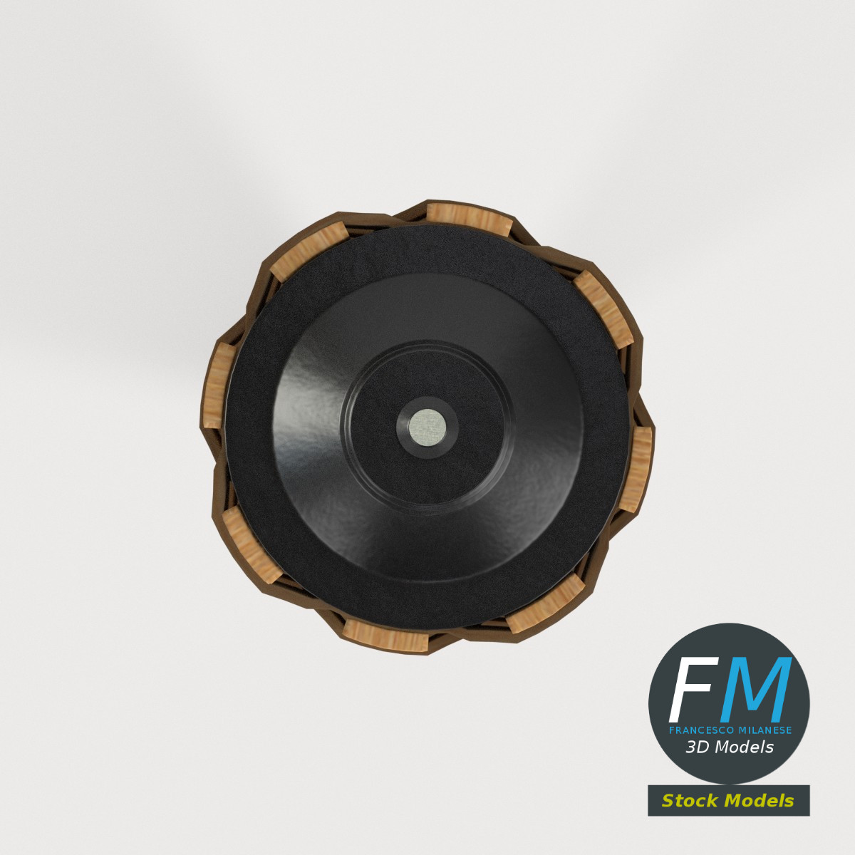 3D-Modell - Geflochtene Gartenfackel - 06