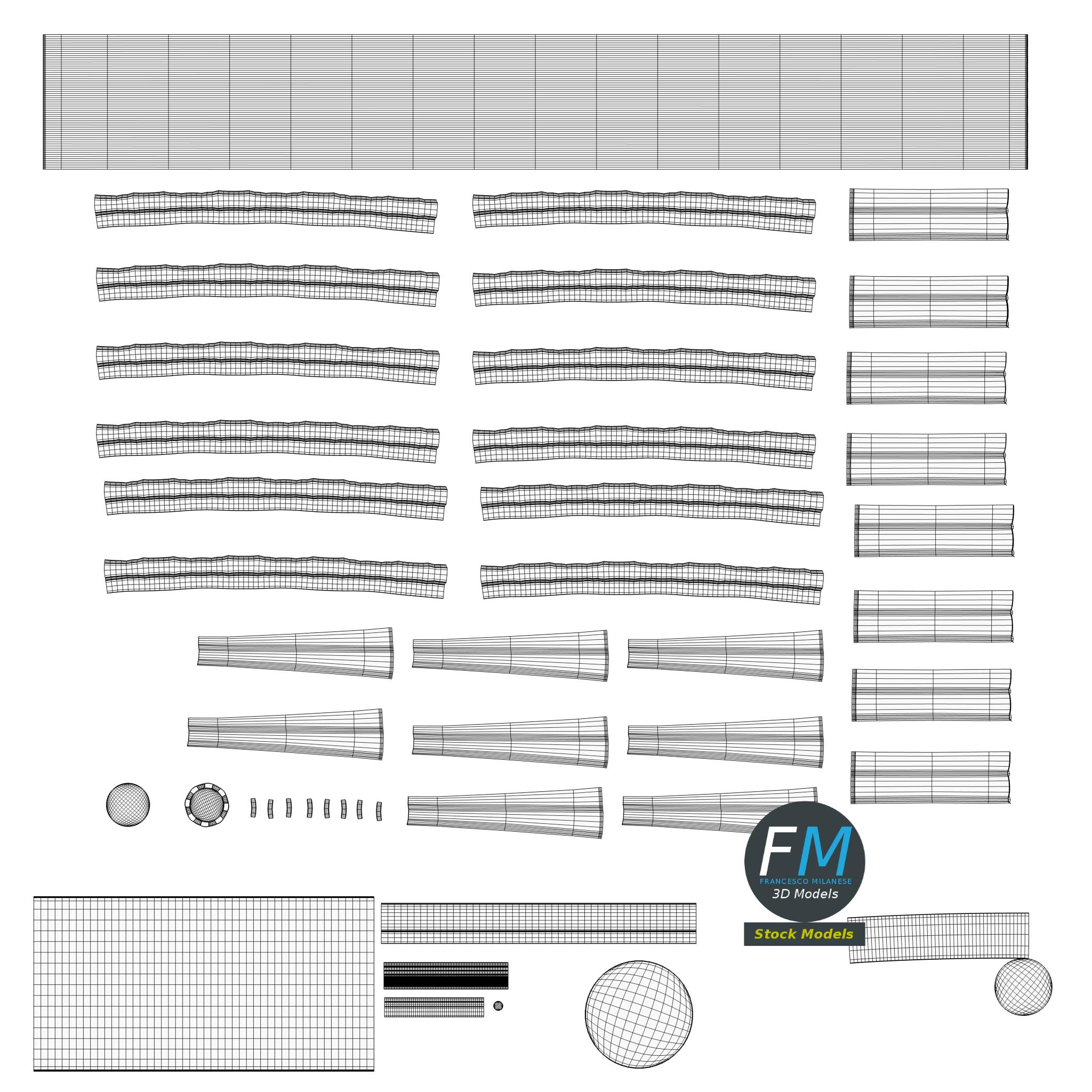 3D-Modell - Geflochtene Gartenfackel - 11 3D-Modell - Geflochtene Gartenfackel - 11