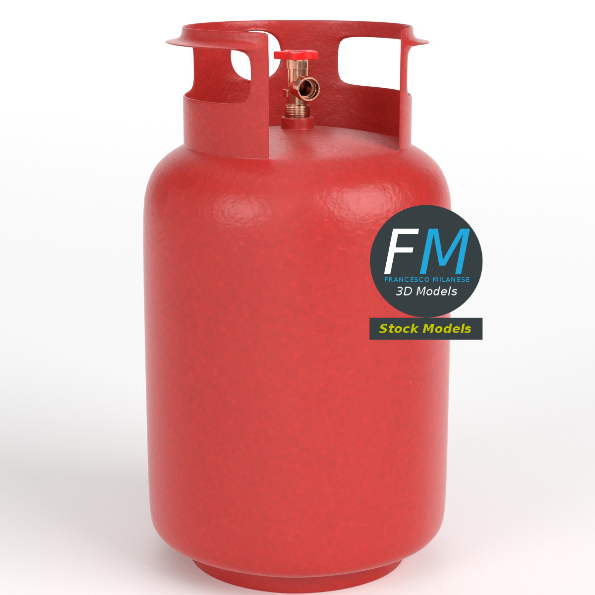 3D-Modell - Gasflasche - 01