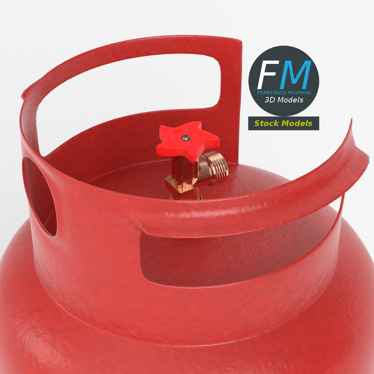 3D-Modell - Gasflasche - 02