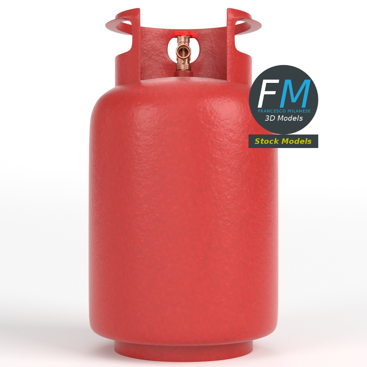 3D-Modell - Gasflasche - 03