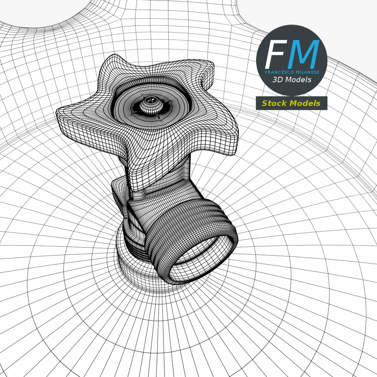 3D-Modell - Gasflasche - 08