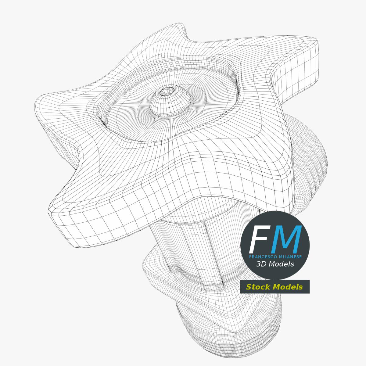 3D-Modell - Gasventil - 08