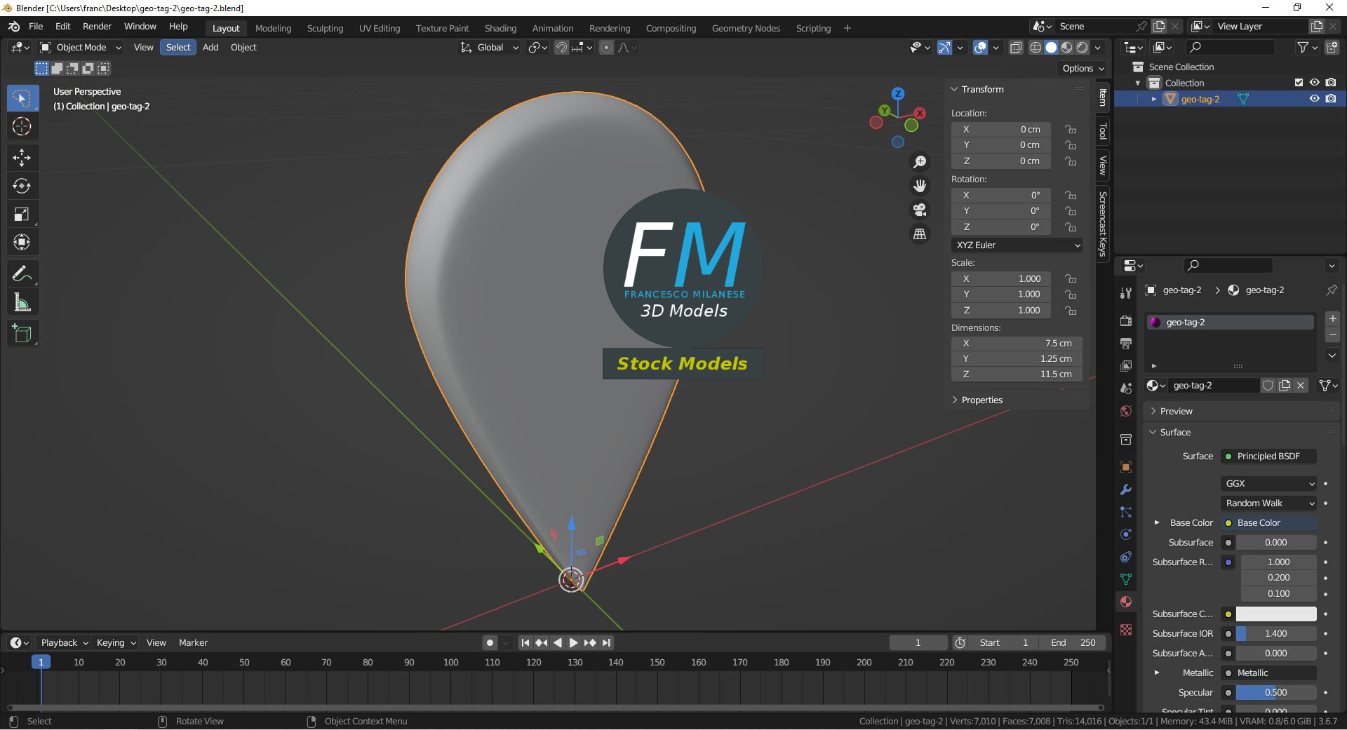 3D-Modell - Standortmarkierung - 09