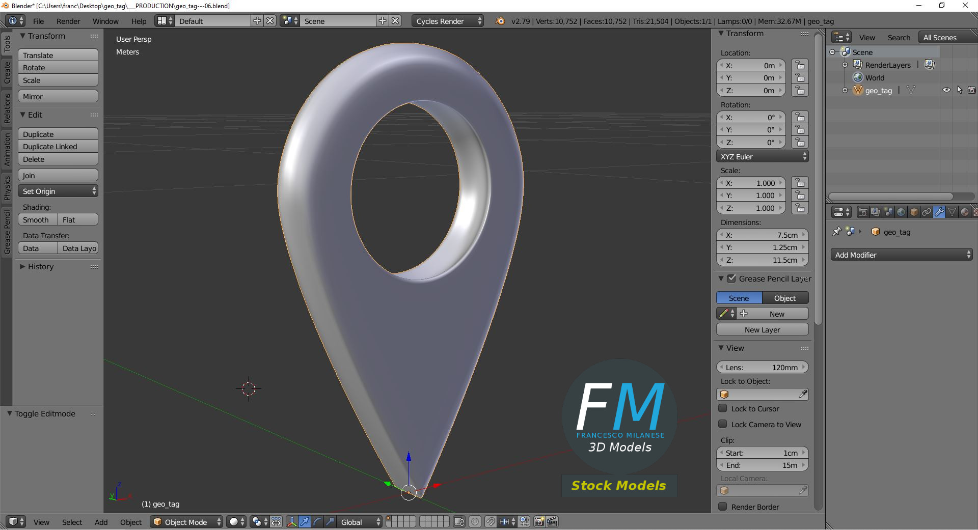 3D-Modell - Standortmarkierung - 09