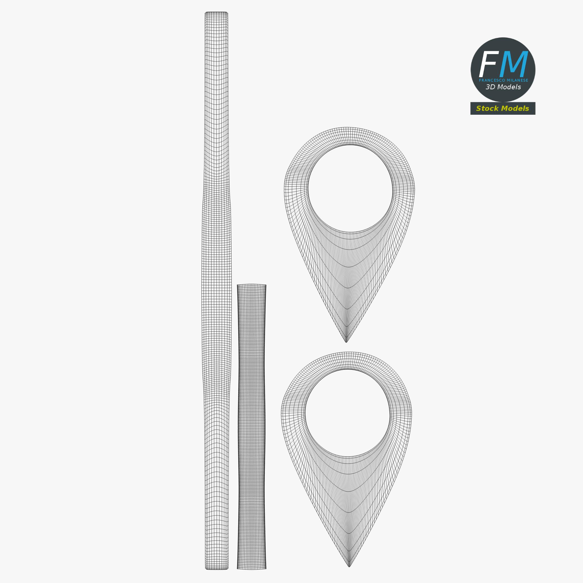 3D-Modell - Standortmarkierung - 11 3D-Modell - Standortmarkierung - 11