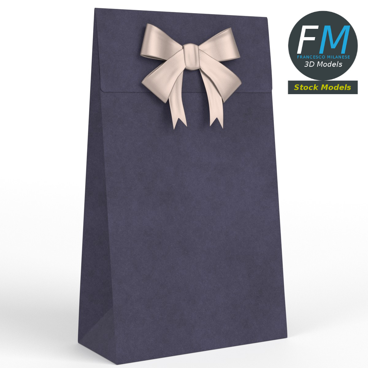 3D-Modell - Geschenkpapiertasche - 01
