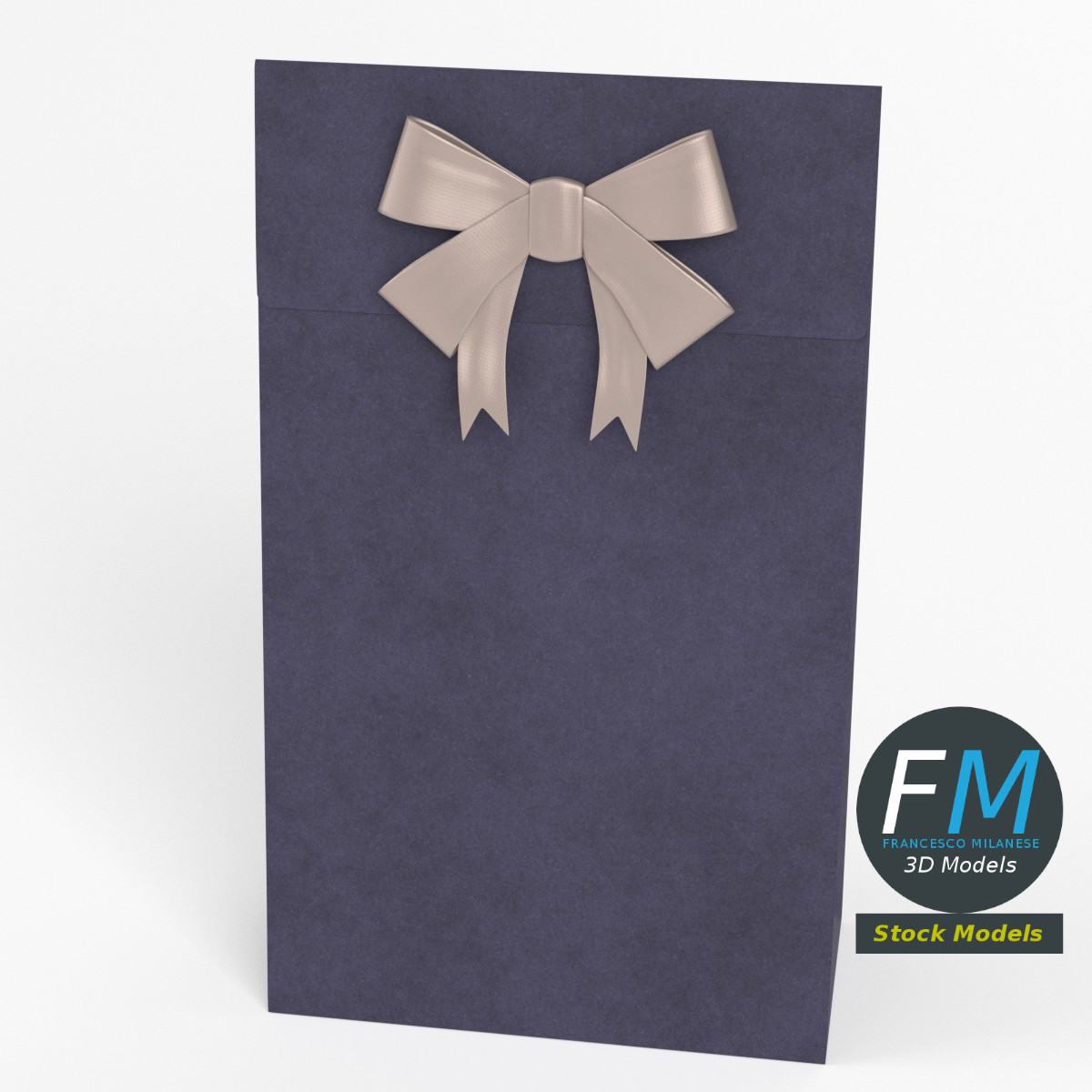 3D-Modell - Geschenkpapiertasche - 02