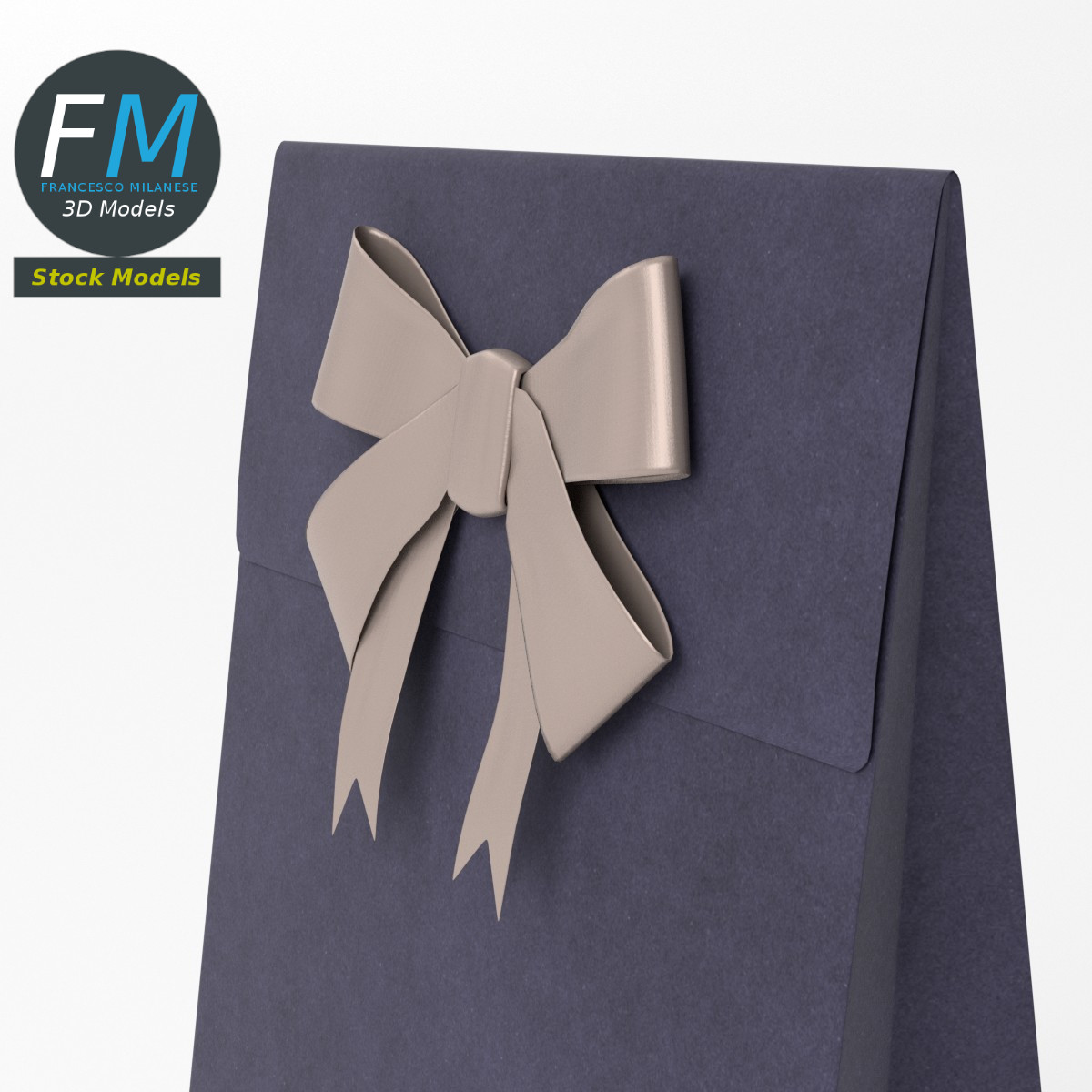 3D-Modell - Geschenkpapiertasche - 05