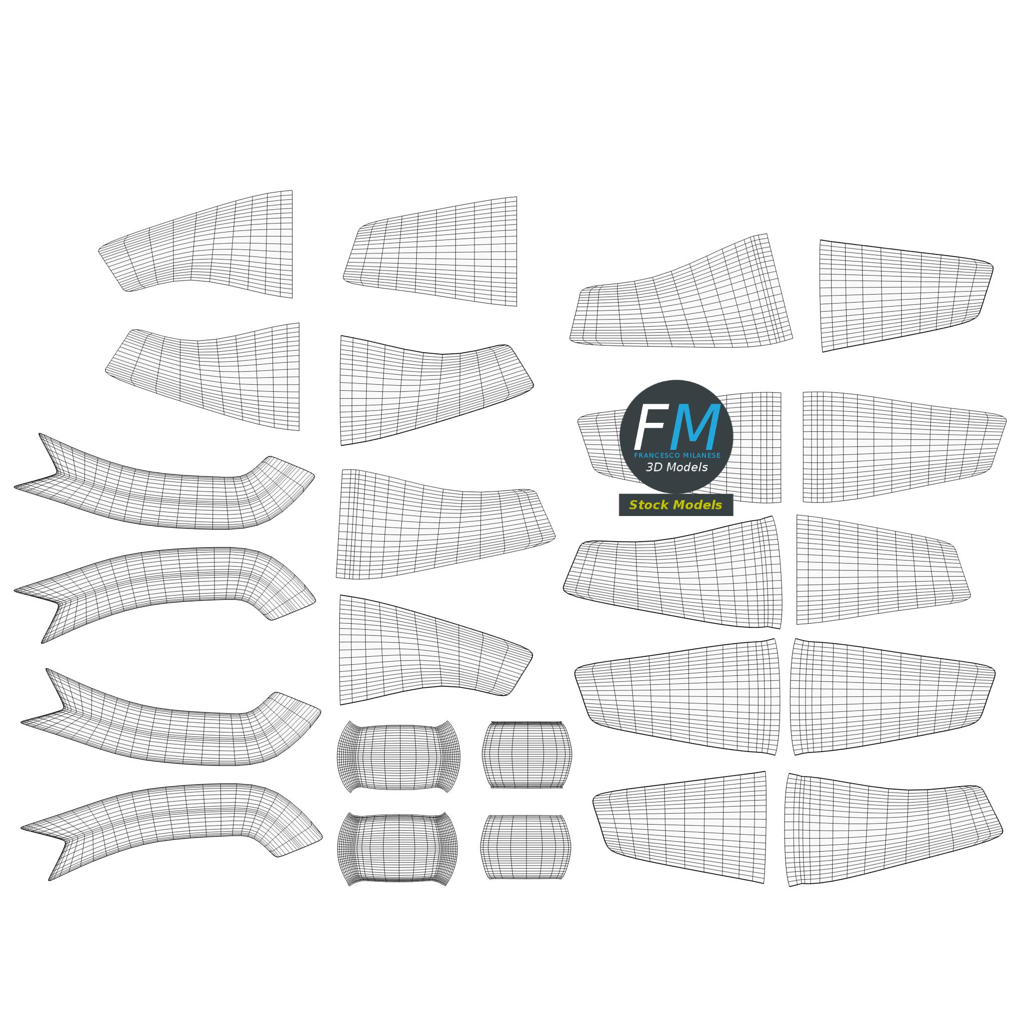 3D-Modell - Geschenkpapiertasche - 12 3D-Modell - Geschenkpapiertasche - 12