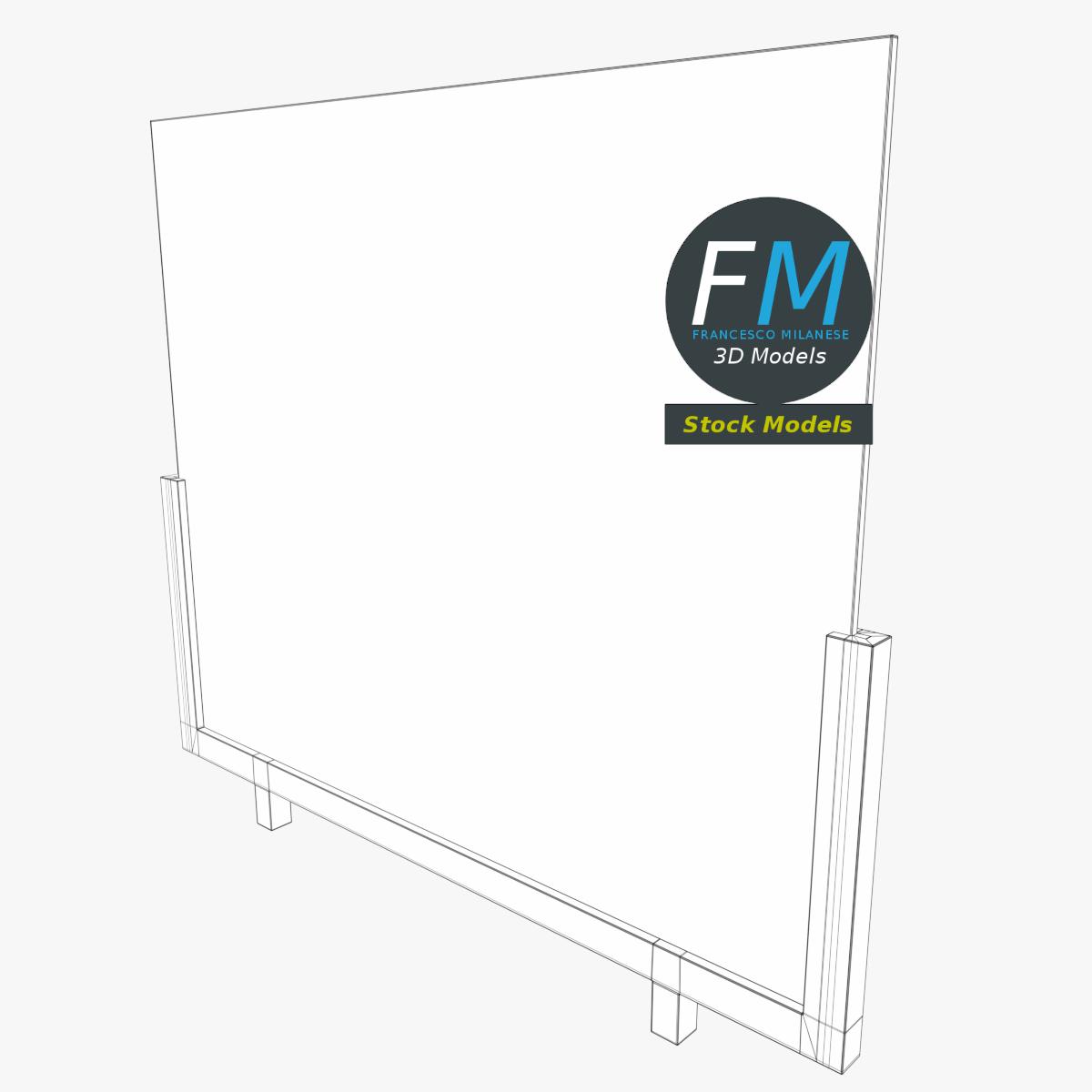 3D-Modell - Glasgeländer-Modul - 07