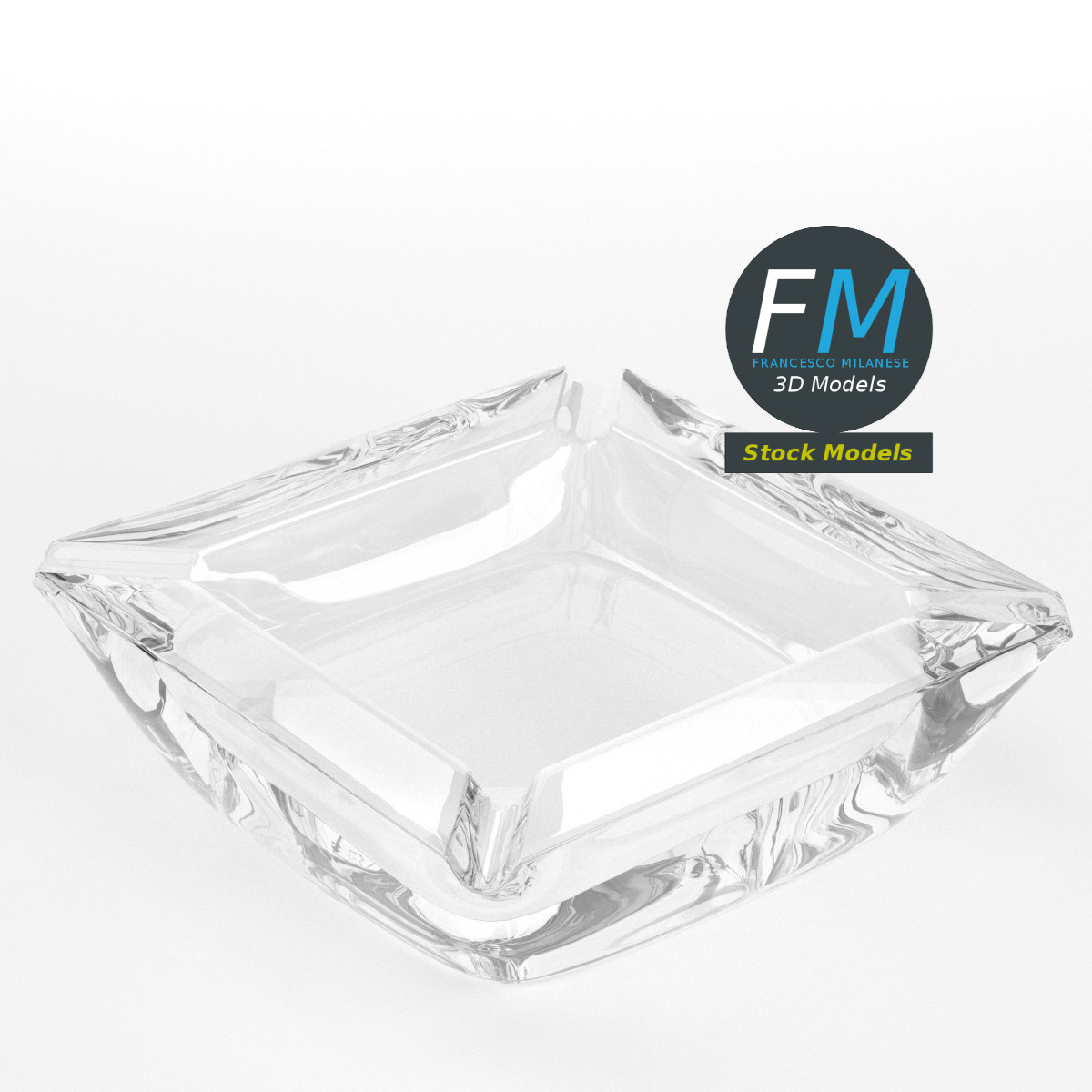 3D-Modell - Glasaschenbecher - 01