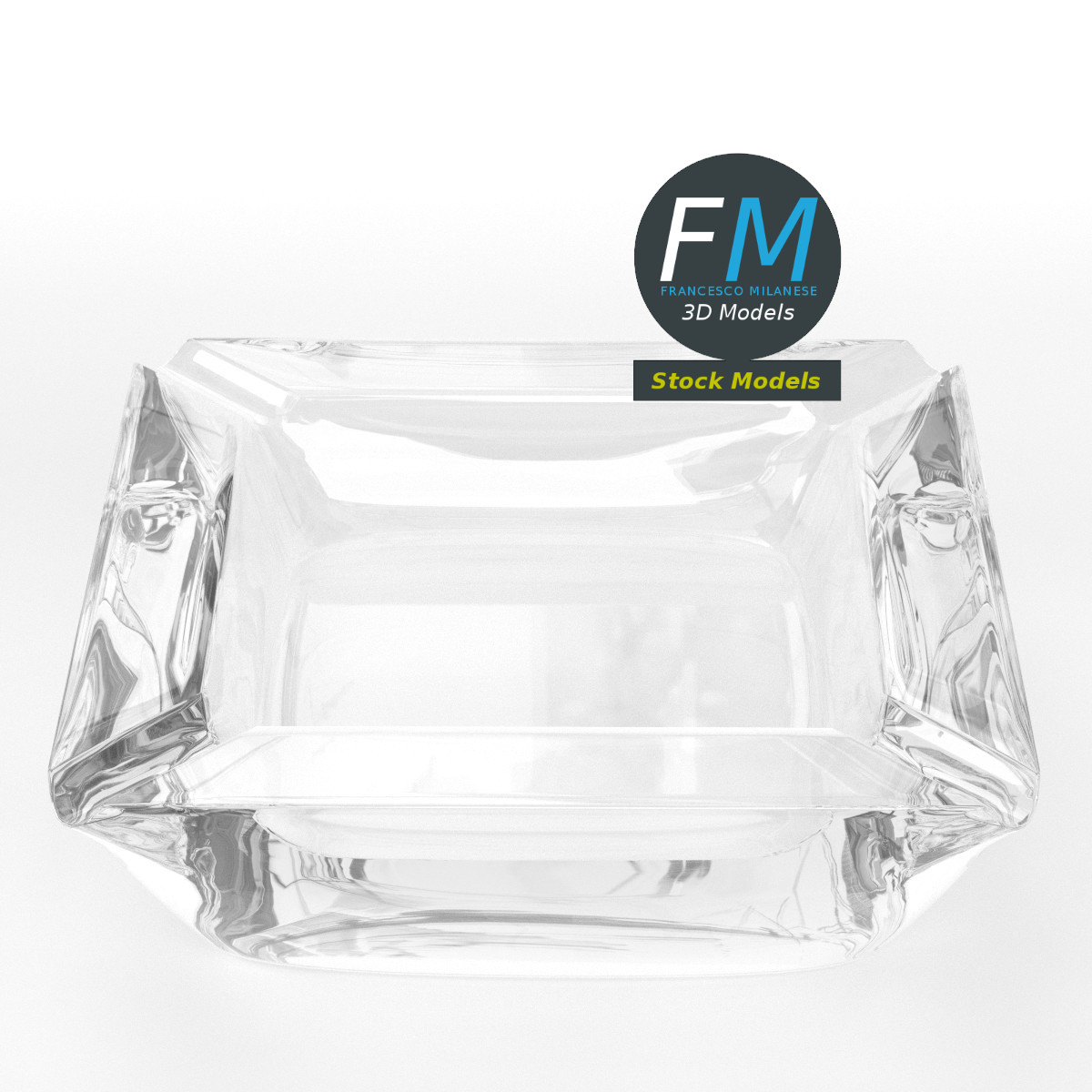 3D-Modell - Glasaschenbecher - 02