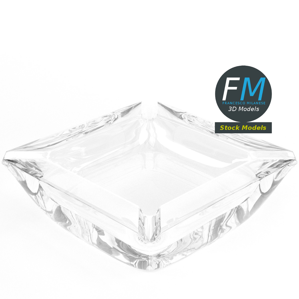 3D-Modell - Glasaschenbecher - 04