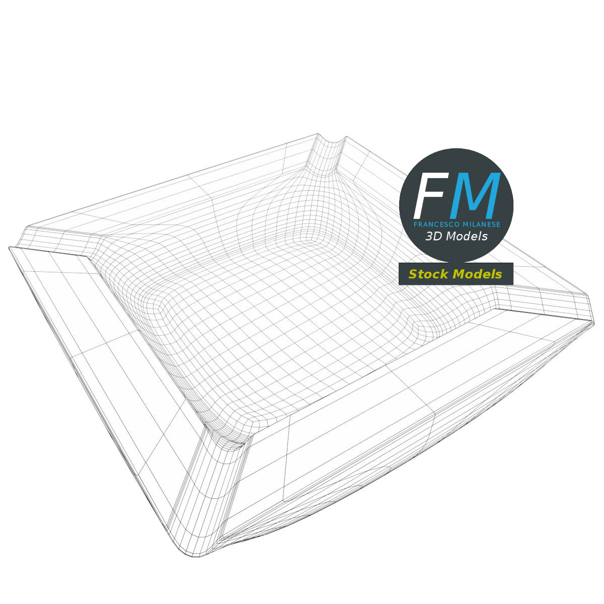3D-Modell - Glasaschenbecher - 07