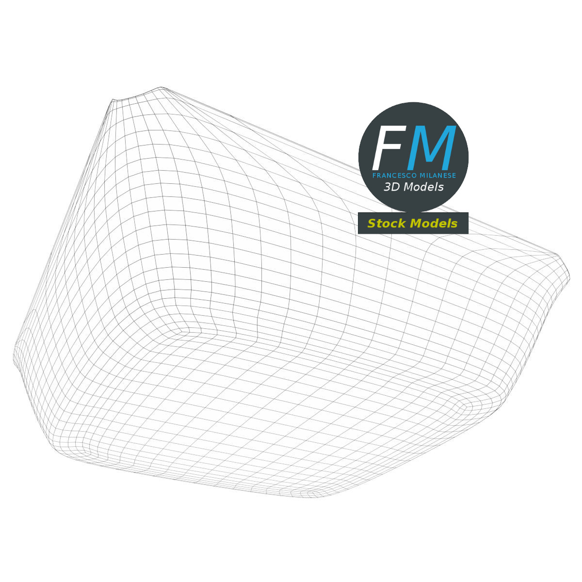 3D-Modell - Glasaschenbecher - 08
