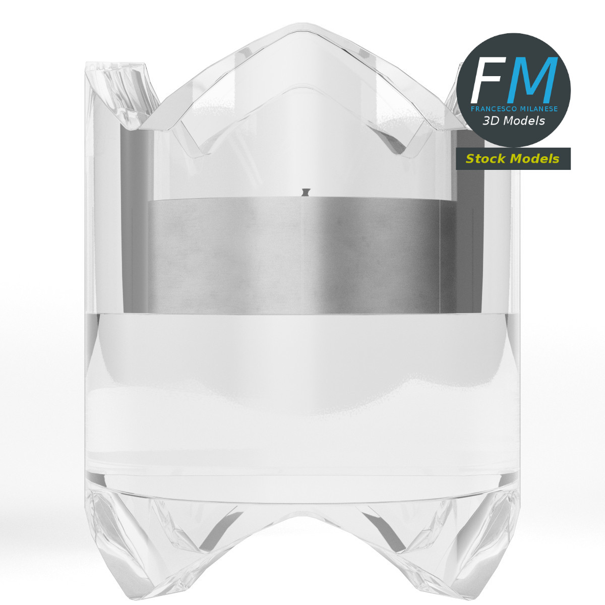 3D-Modell - Glas-Teelichthalter - 03