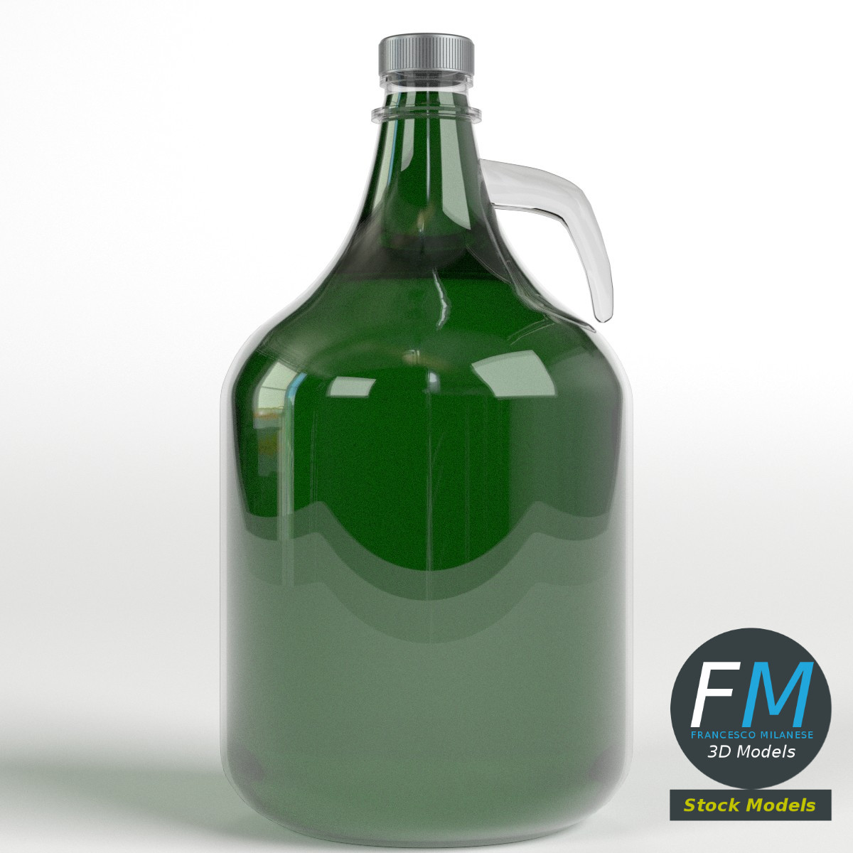 3D-Modell - Glaskanister - 01