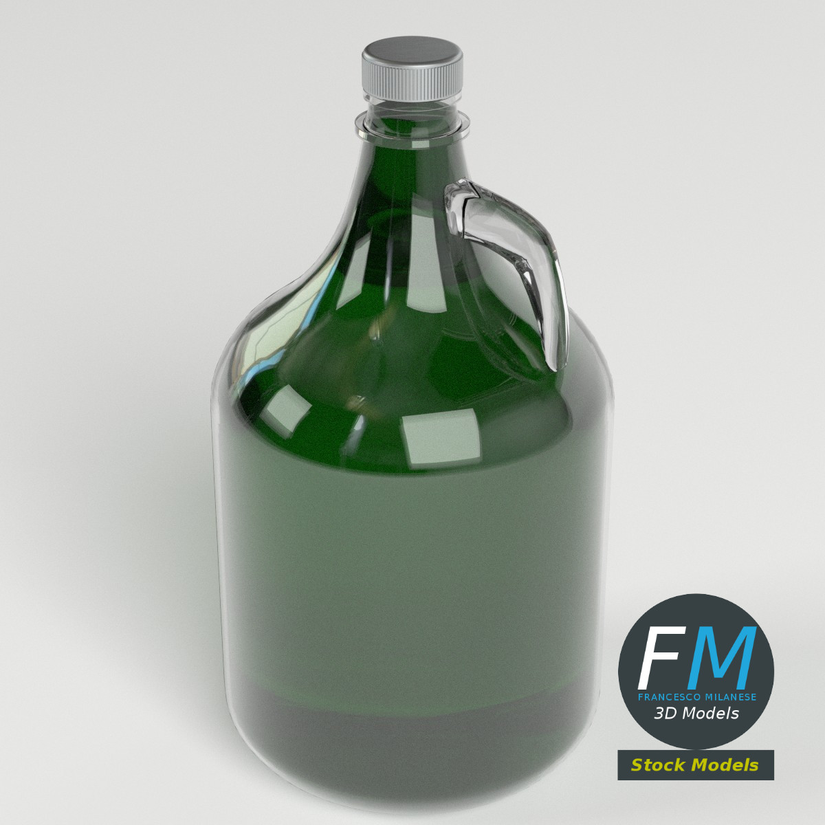 3D-Modell - Glaskanister - 02