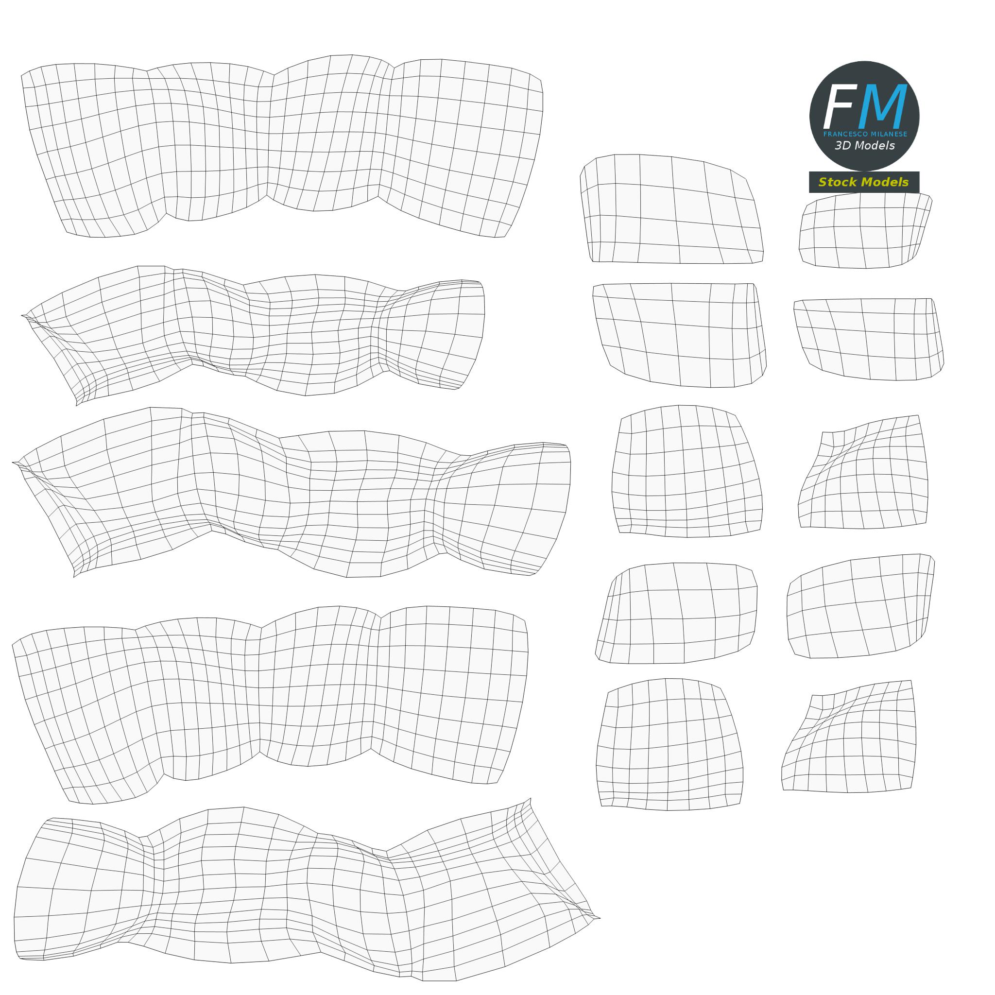 3D-Modell - Whiskyglas mit Eis - 12