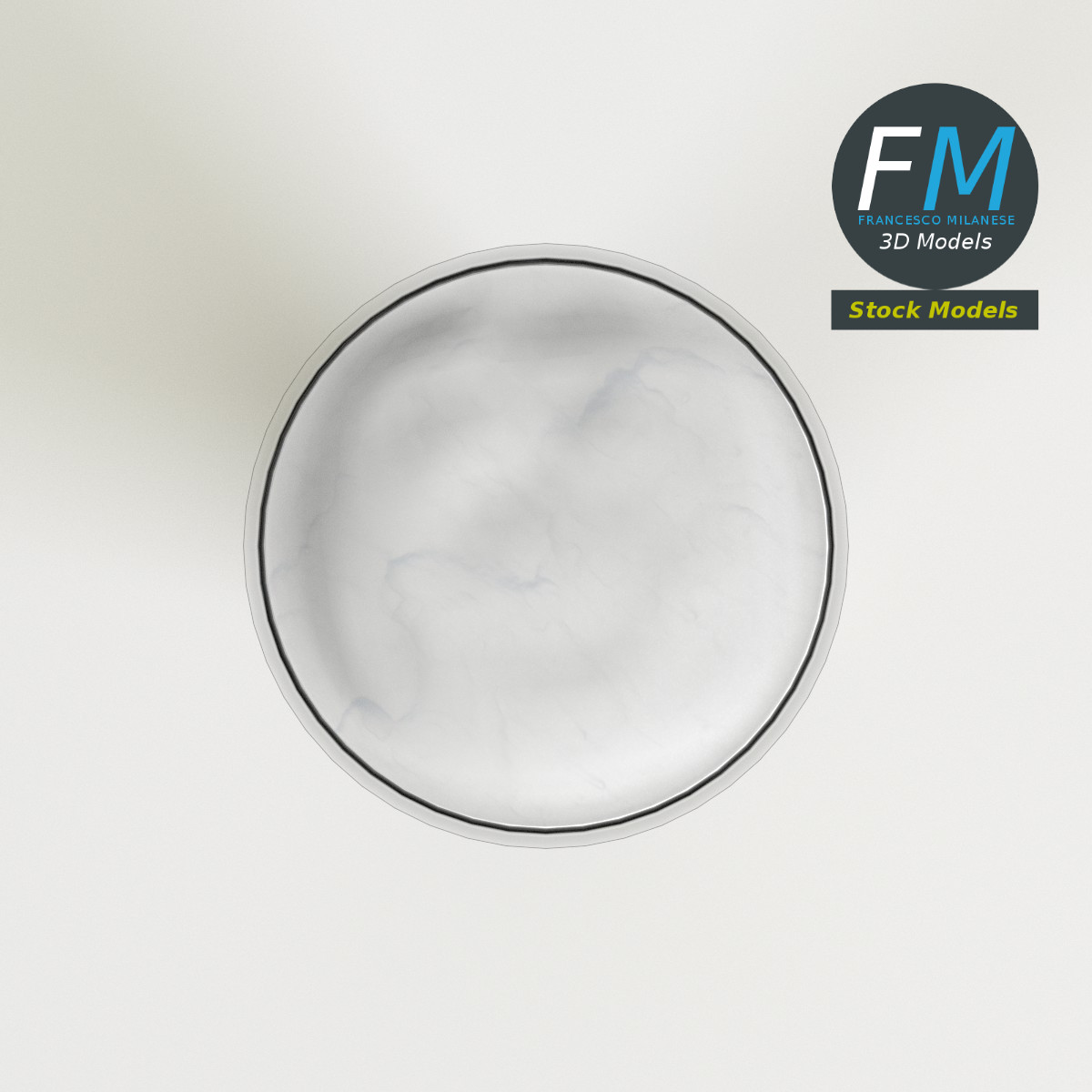 3D-Modell - Bierglas mit Schaum - 06