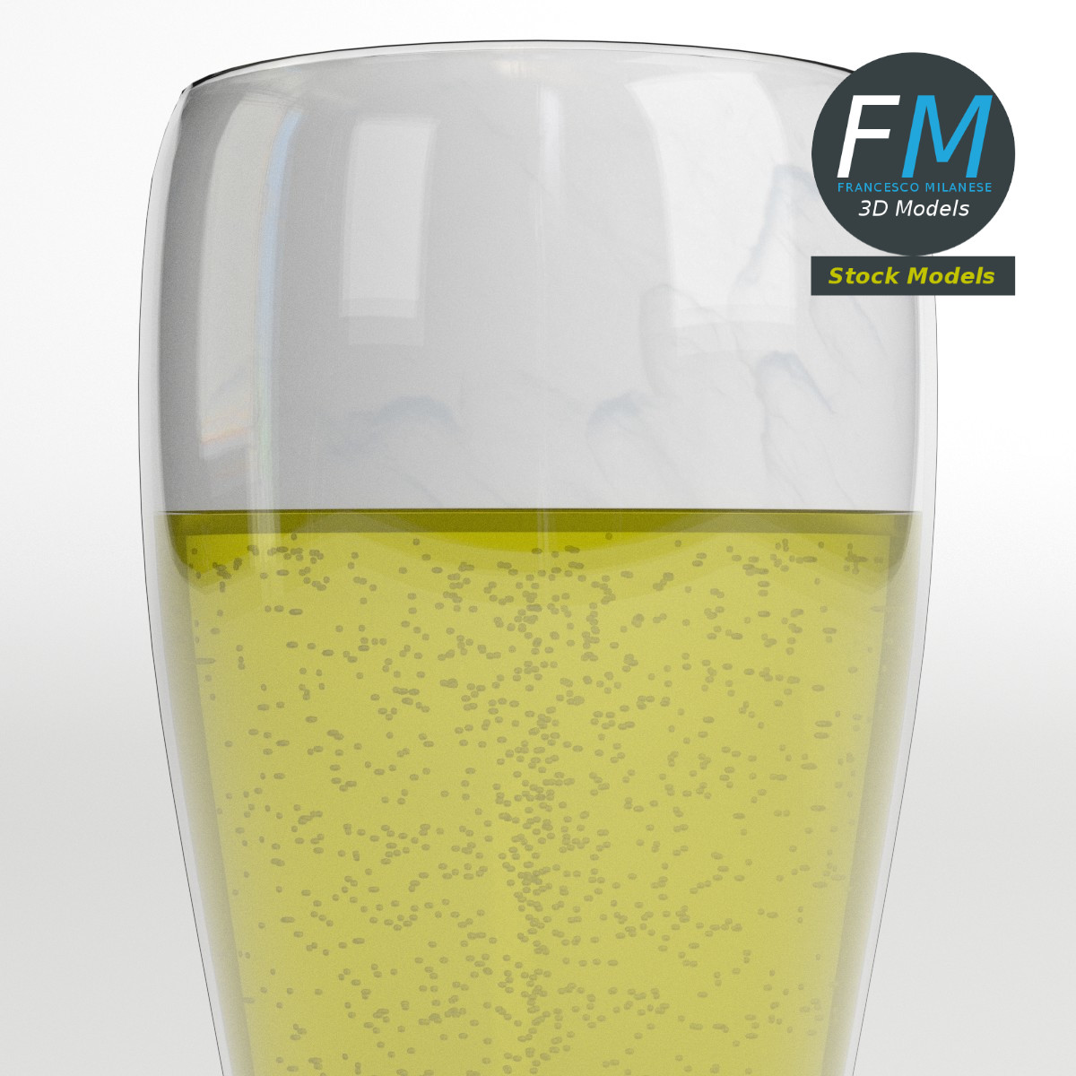 3D-Modell - Bierglas - 03