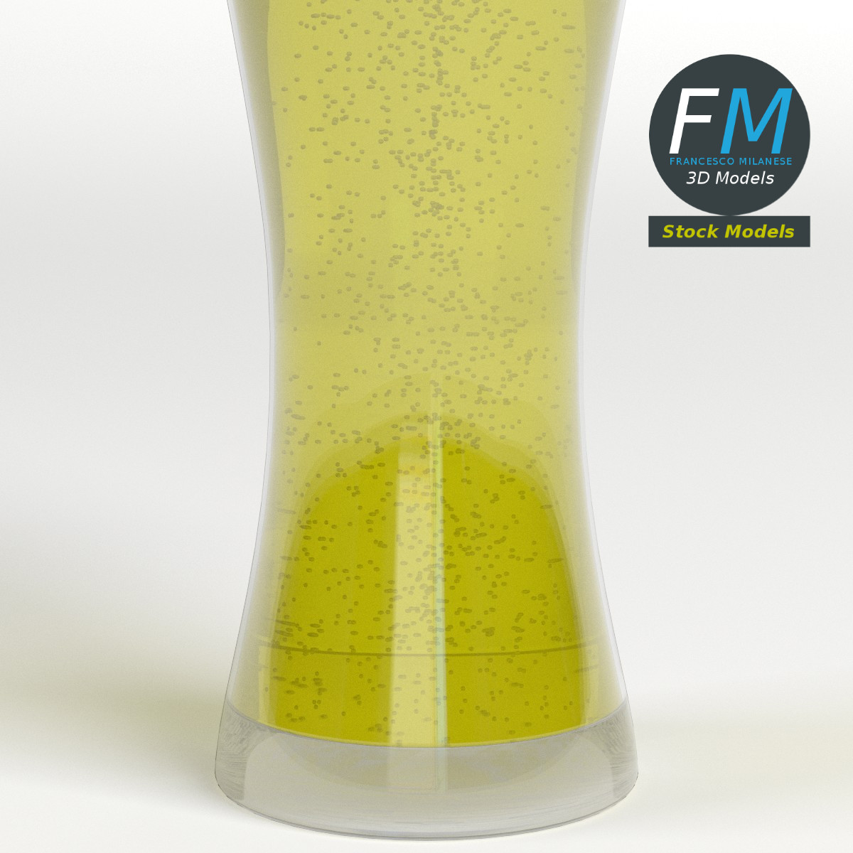 3D-Modell - Bierglas - 04