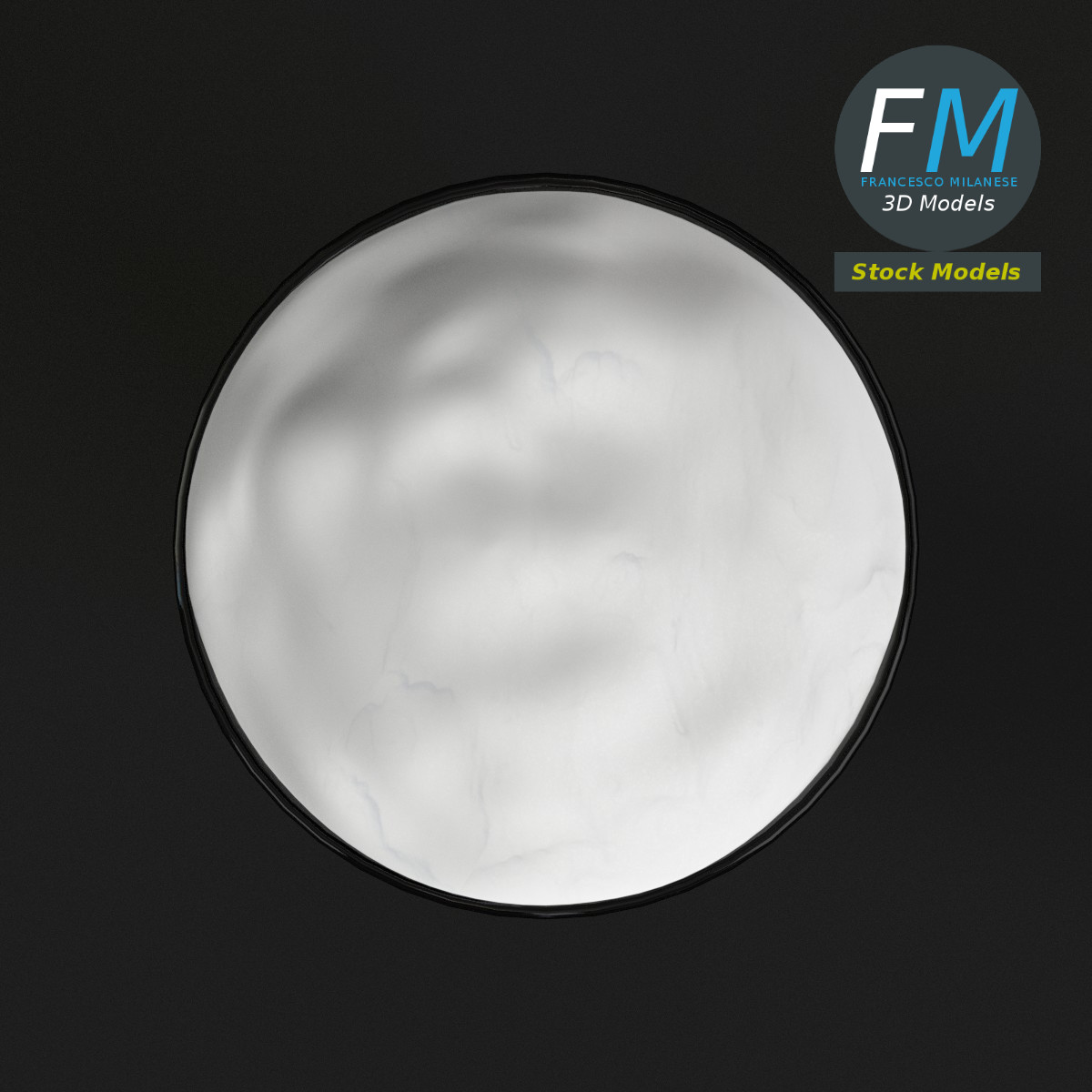 3D-Modell - Bierglas mit Schaum - 06
