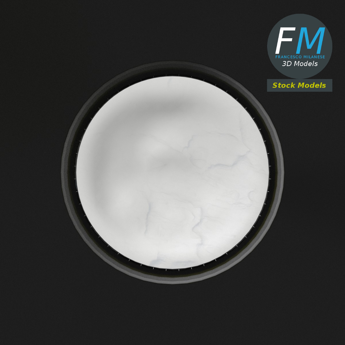 3D-Modell - Bierstielglas mit Schaum - 06