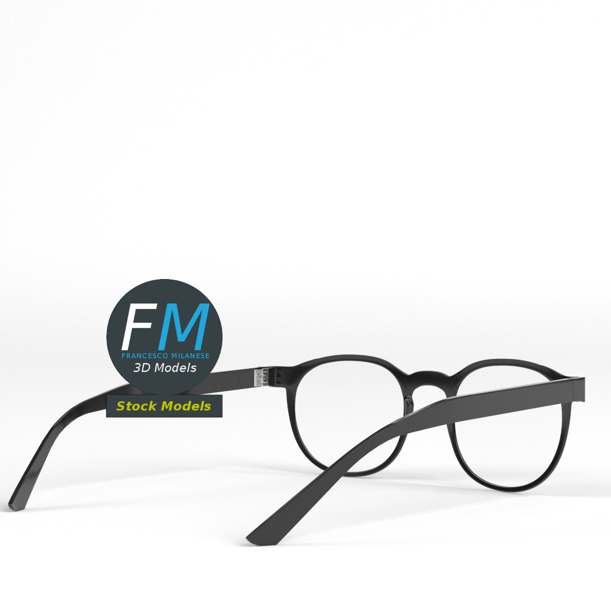 3D-Modell - Boston-Brille - 04
