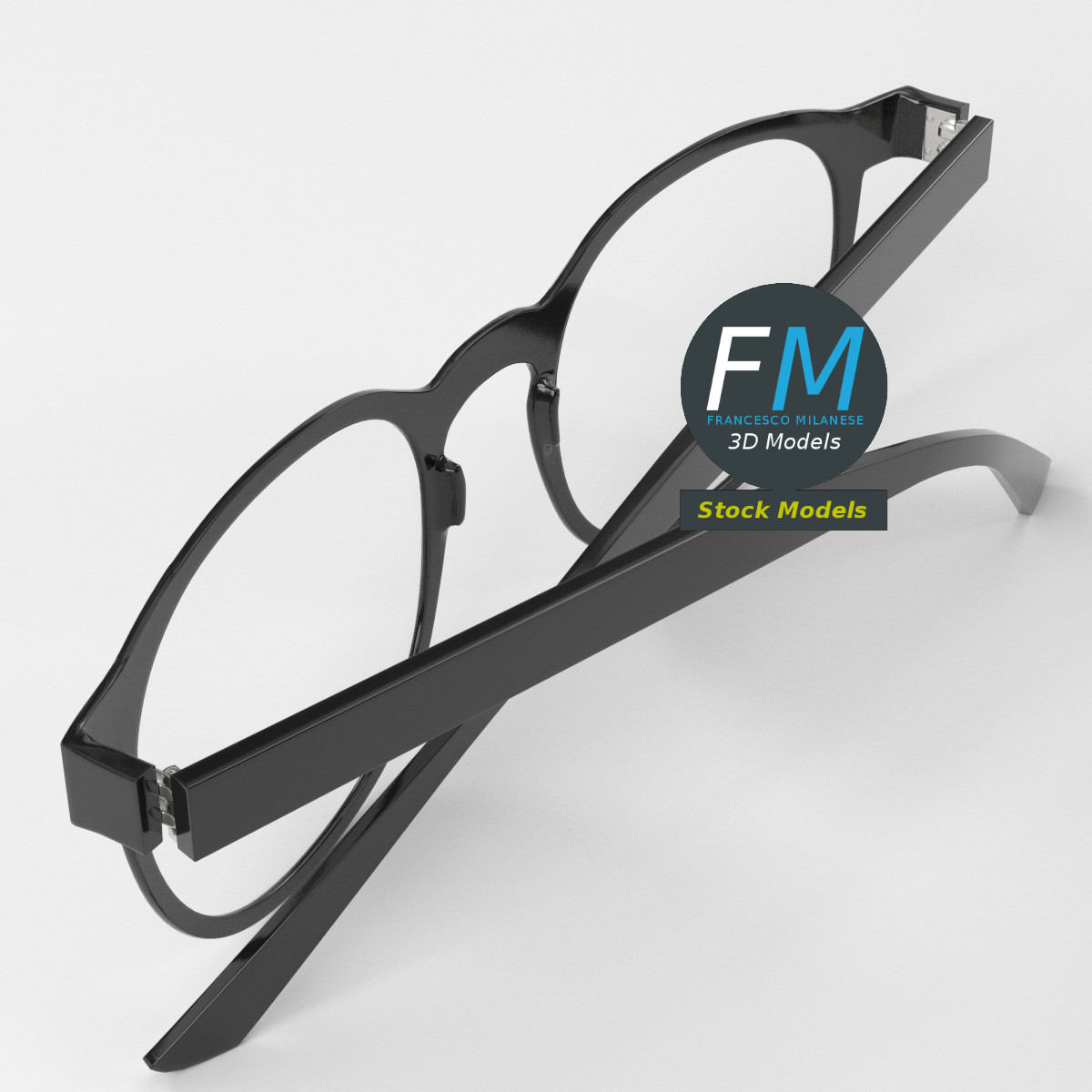 3D-Modell - Boston-Brille - 05