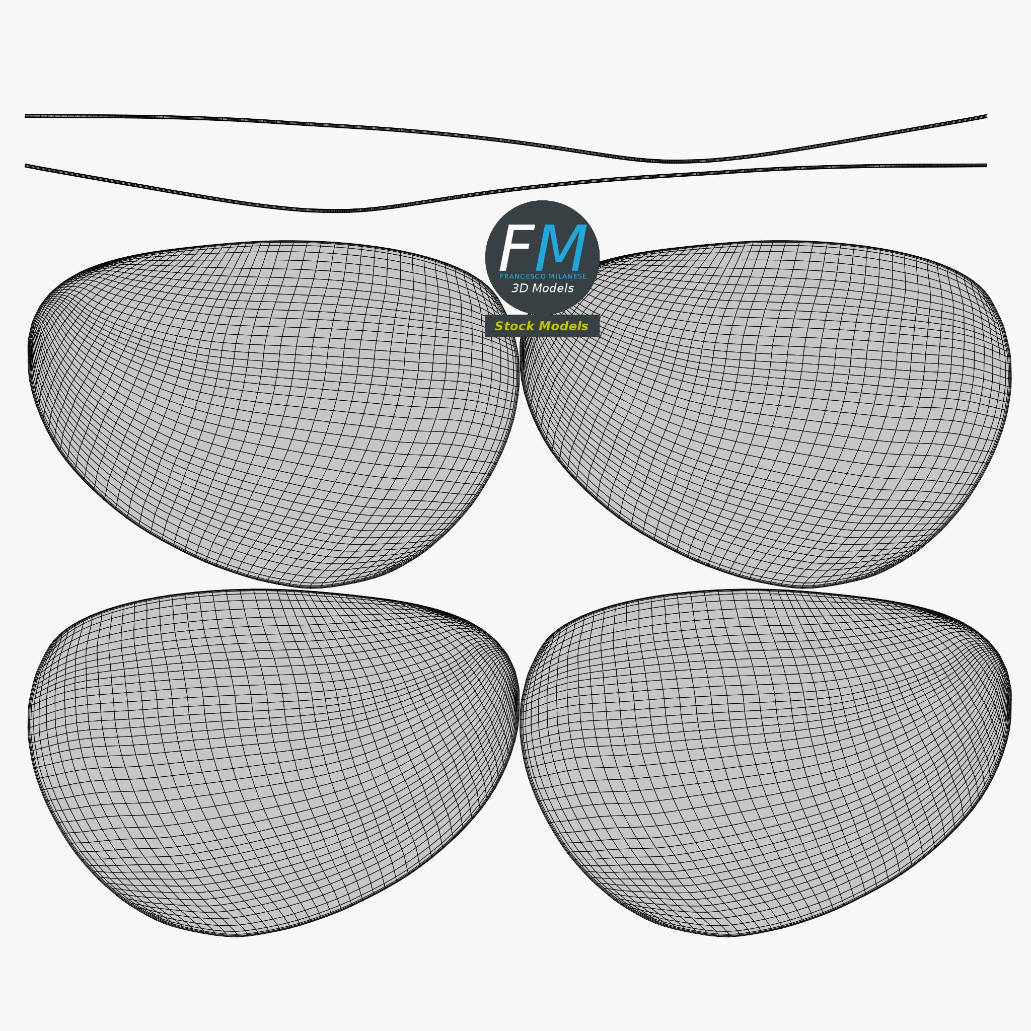 3D-Modell - Cat-Eye-Brille - 12 3D-Modell - Cat-Eye-Brille - 12