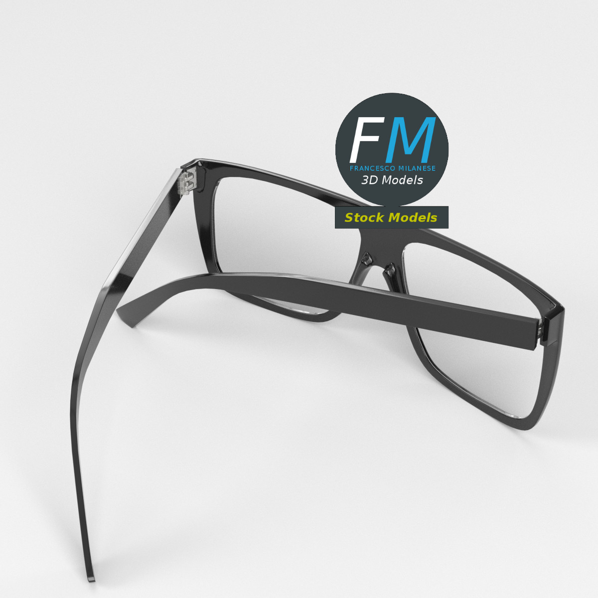 3D-Modell - Flat-Top-Brille - 02