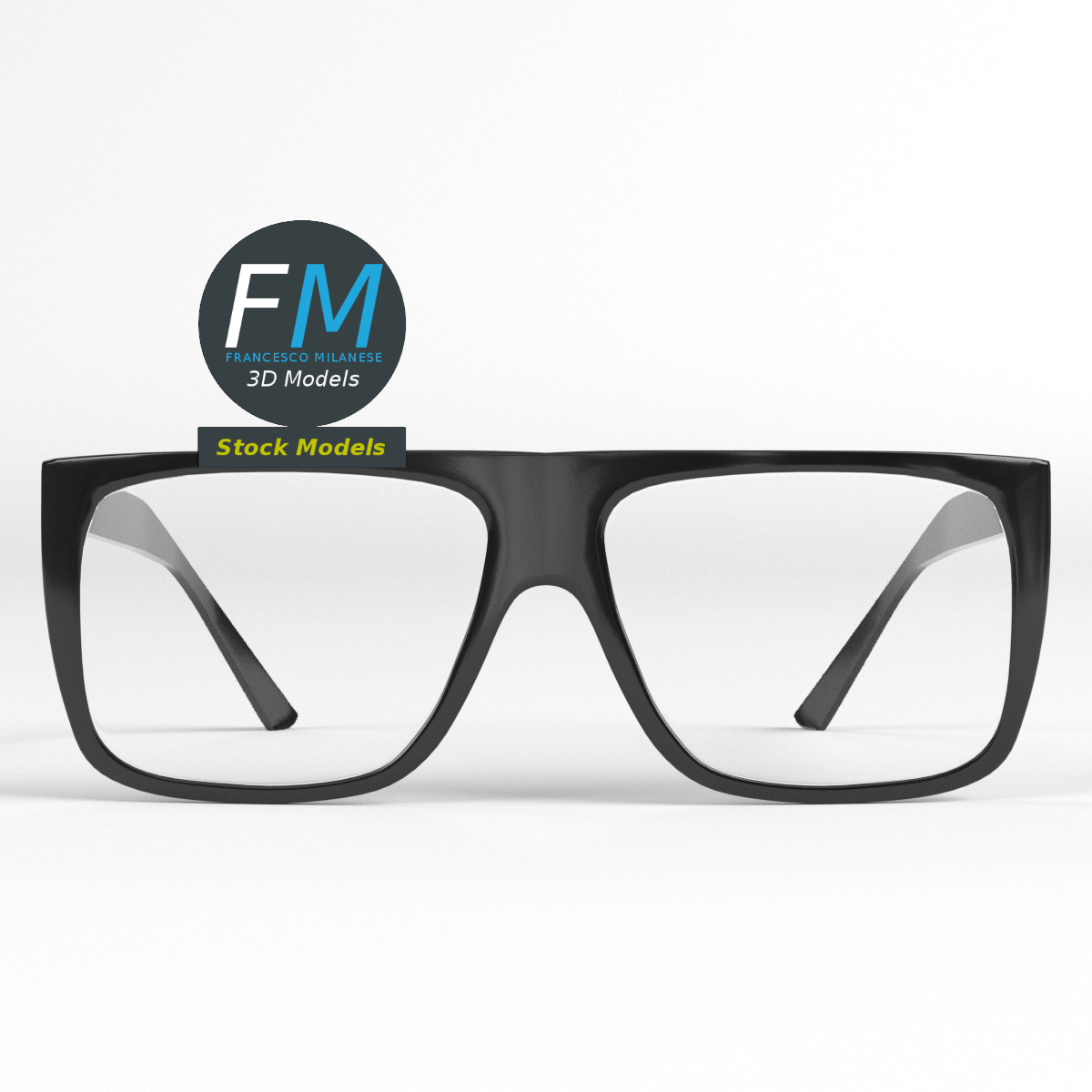 3D-Modell - Flat-Top-Brille - 03