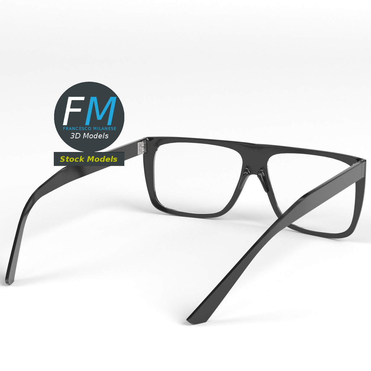 3D-Modell - Flat-Top-Brille - 04