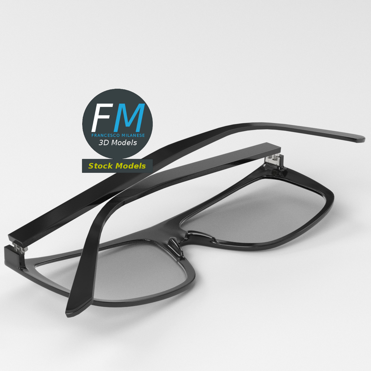 3D-Modell - Flat-Top-Brille - 05