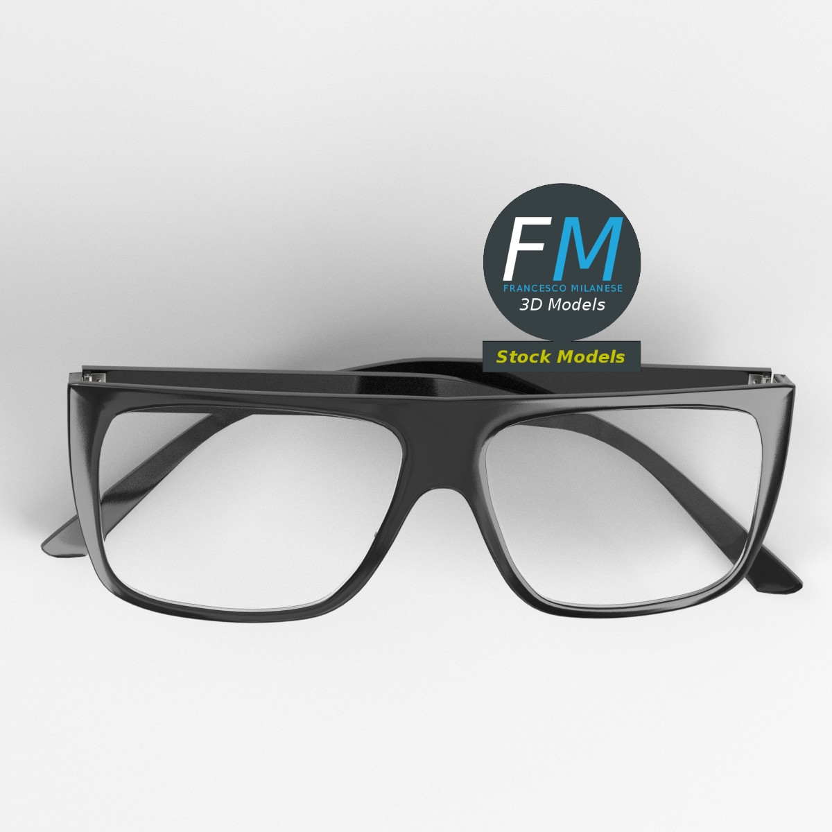 3D-Modell - Flat-Top-Brille - 06