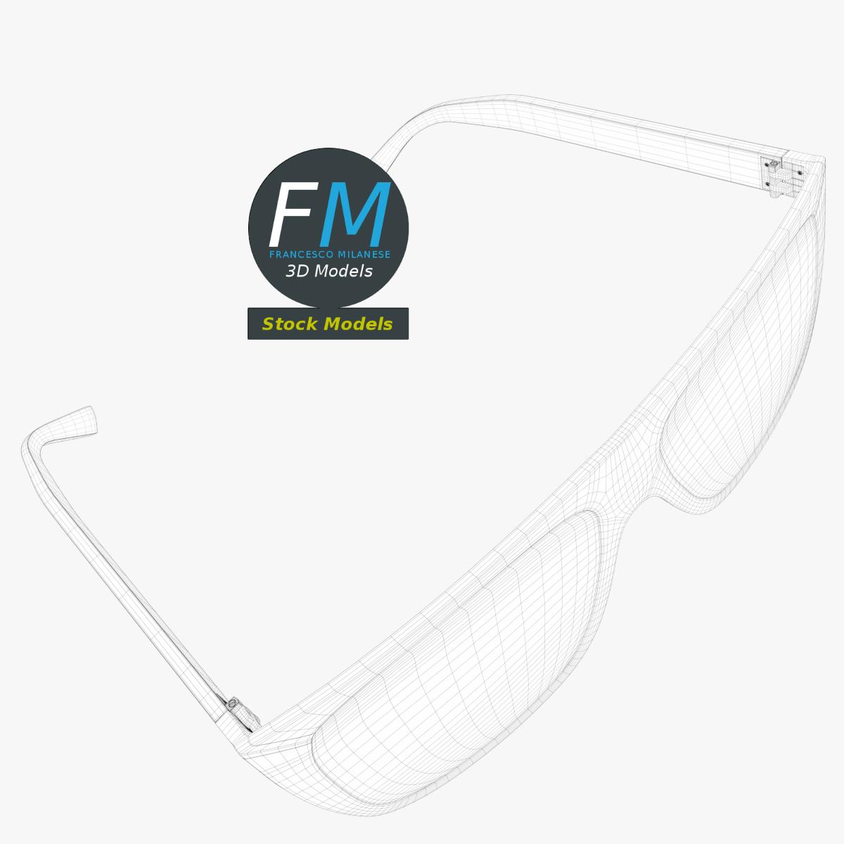 3D-Modell - Flat-Top-Brille - 07