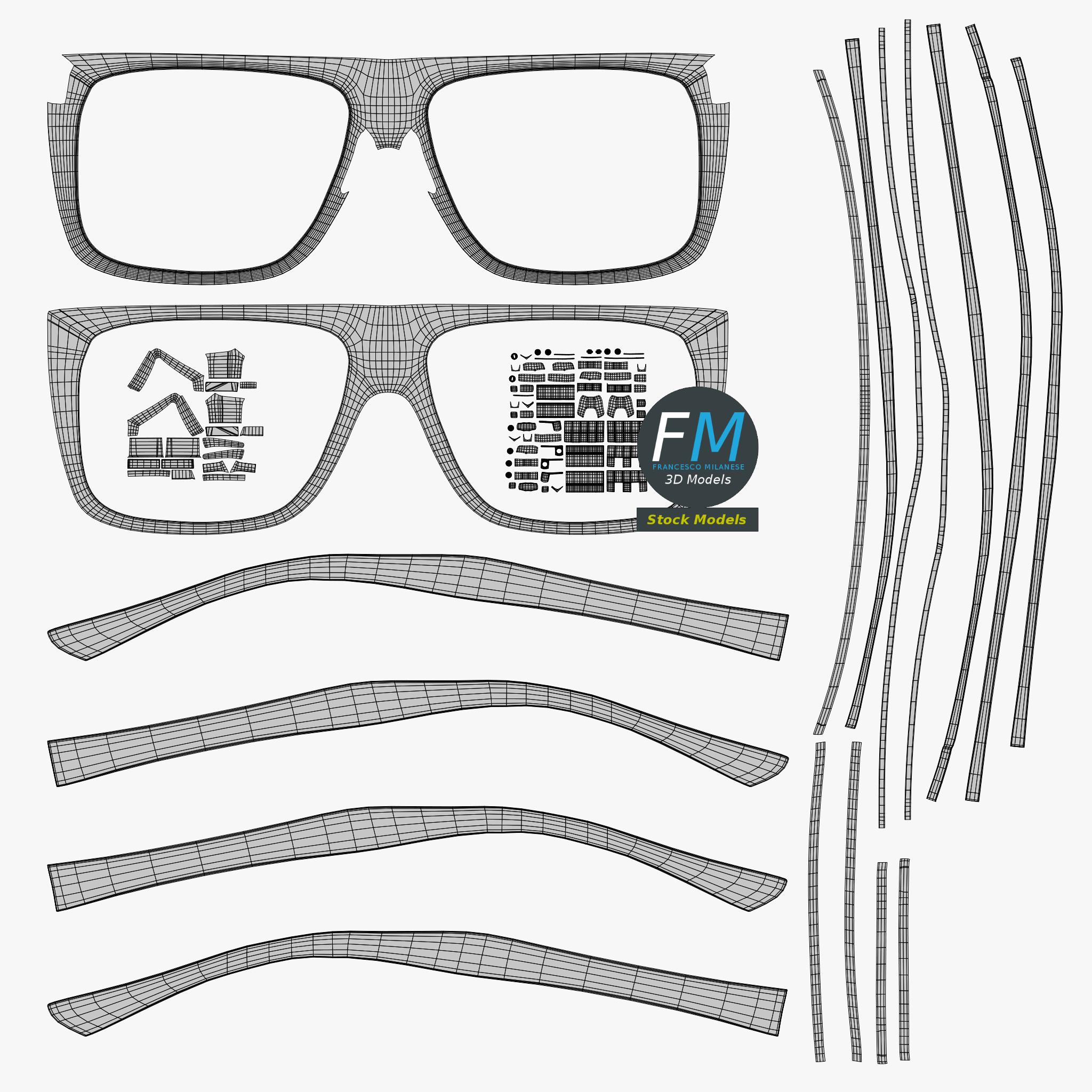 3D-Modell - Flat-Top-Brille - 11