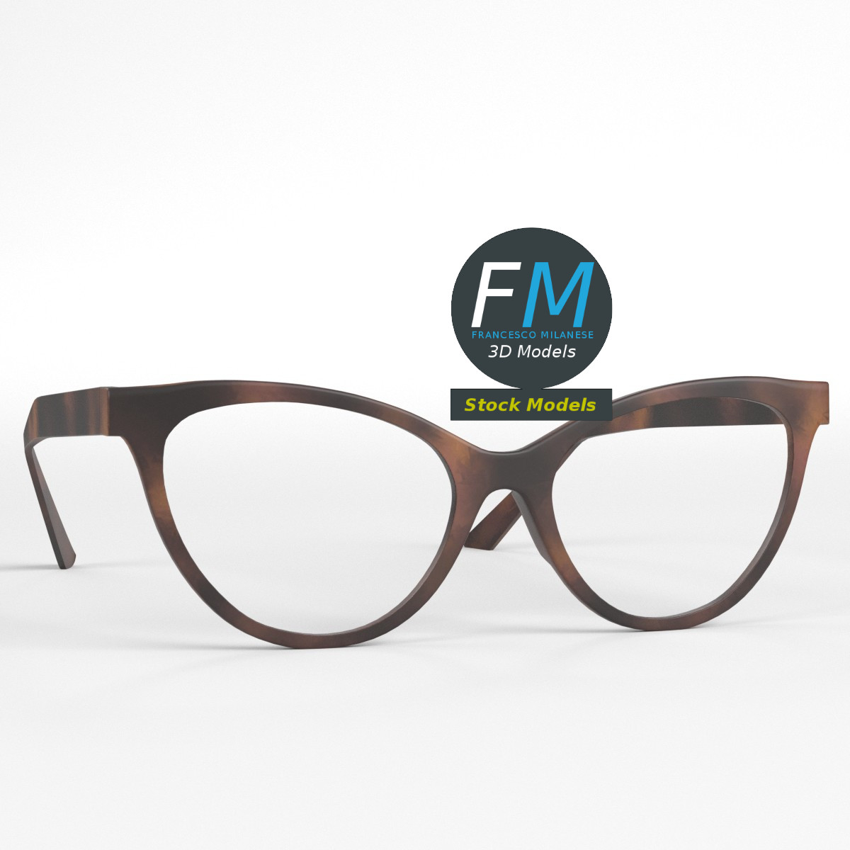 3D-Modell - Foxy-Brille - 01