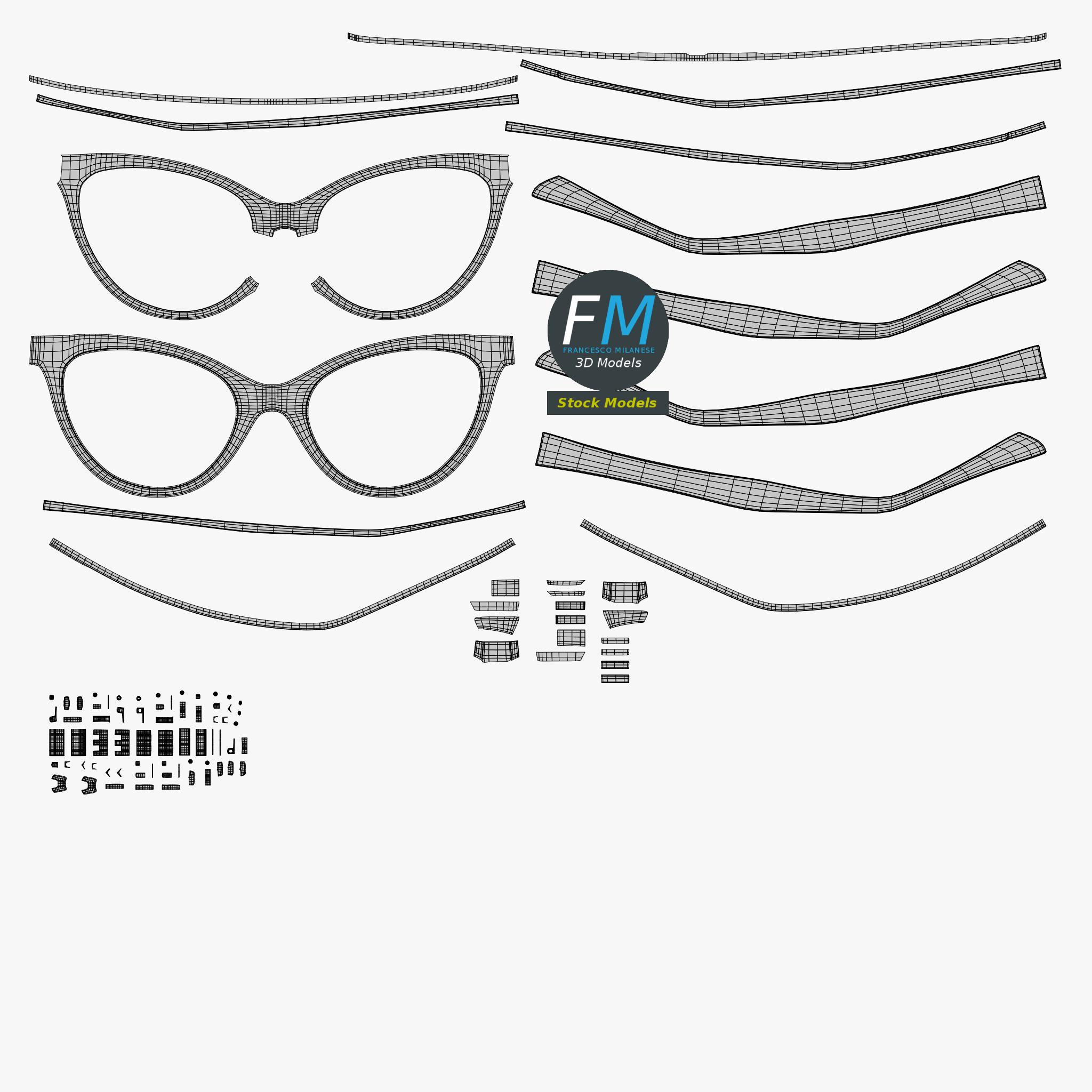 3D-Modell - Foxy-Brille - 11