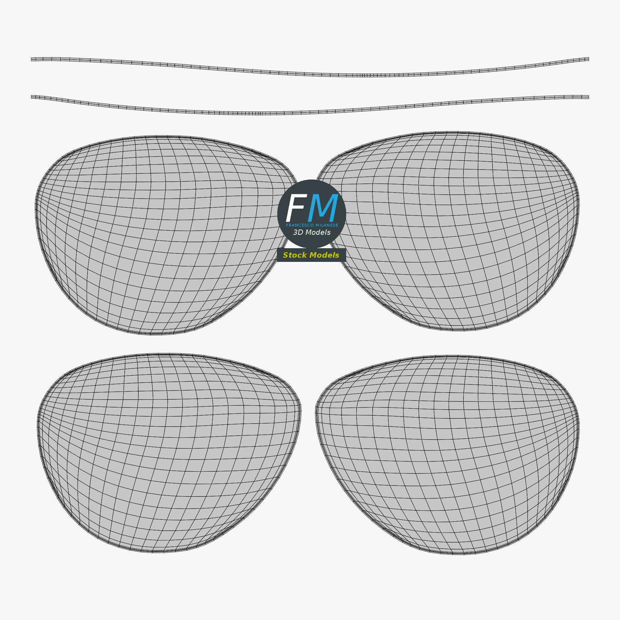 3D-Modell - Foxy-Brille - 12 3D-Modell - Foxy-Brille - 12