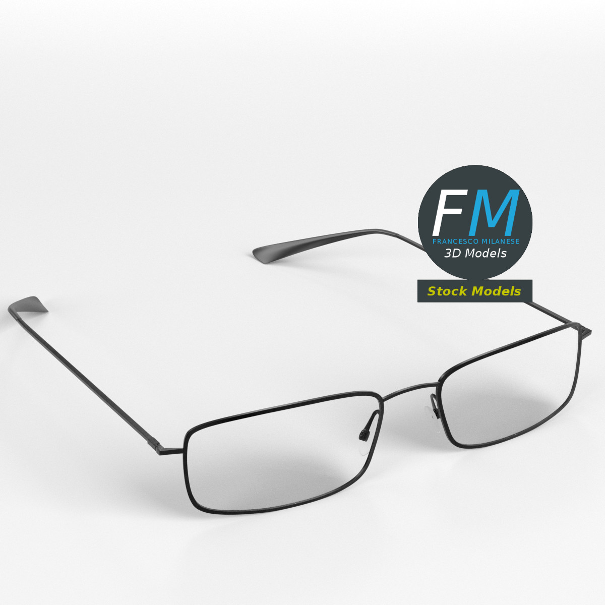 3D-Modell - Vollrandbrille - 01